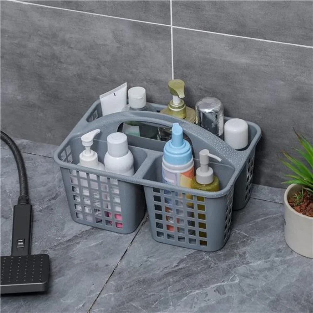 Portable Shower Caddy Basket with Compartments Cleaning Supplies Organizer